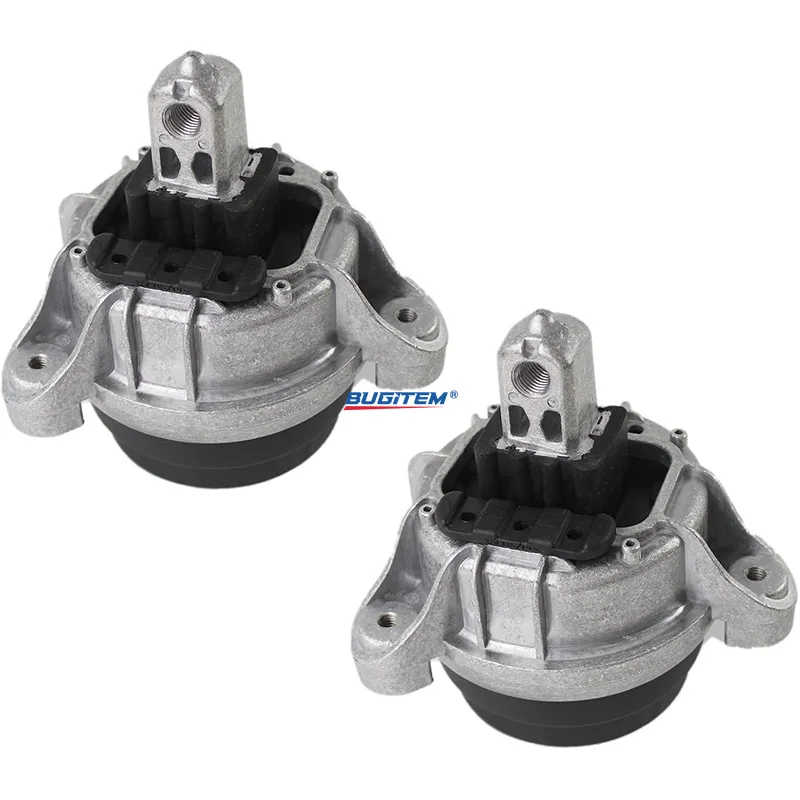 2PCS Engine Mount Left and Right Engine Mount 22116780263 22116780264 Compatible With BMW 5 Series F10 F11 6780264 6868302