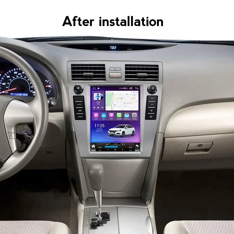 autoradio android stile Tesla per Toyota Camry 6 XV 40 50 2006 - 2011 sistema intelligente per auto lettore multimediale Navigazione GPS Carplay