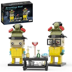 361PCS Classic Breaking Bad White and Pink Characters Model 2-in-1 Movie Protagonist Building Blocks Toy for Fans/Friends/Adults