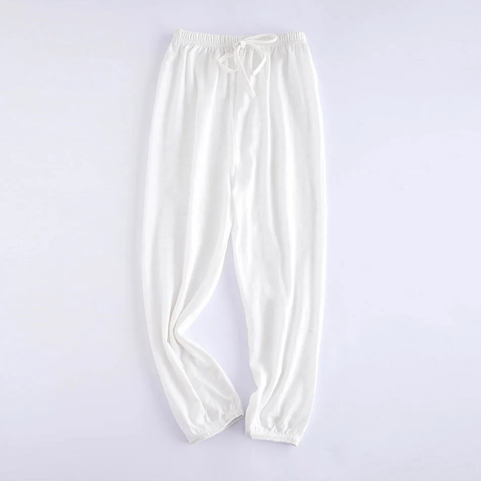 Girls Solid Color Loose Cotton Lantern Pants Girls Versatile Daily Pants Children Home Air Conditioning Sleepwear