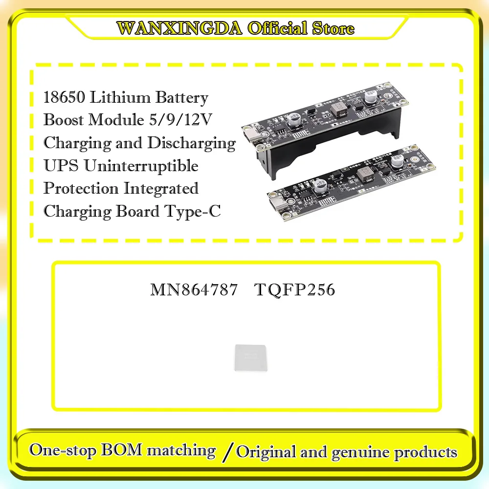 

MN864787 18650 Module 5/9/12V Charging and Discharging UPS Uninterruptible Protection Integrated Charging Board Type-C