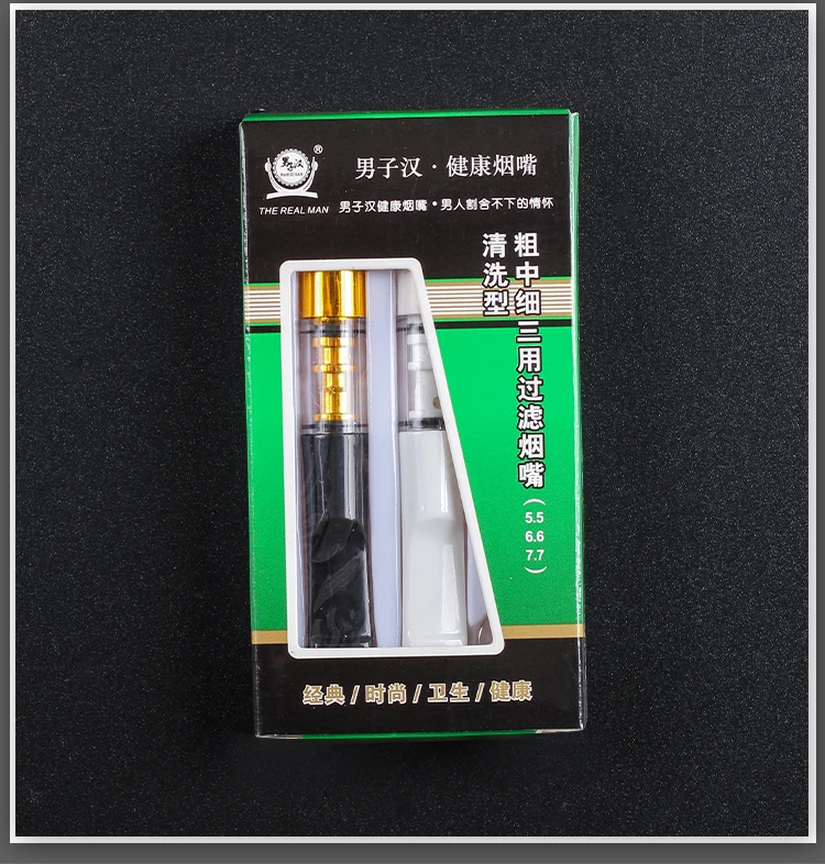 

2 Pcs/Box Cigarette Holder Filter, Reusable Mouthpiece with Tar Reduction - Cleanable Smoking Accessories