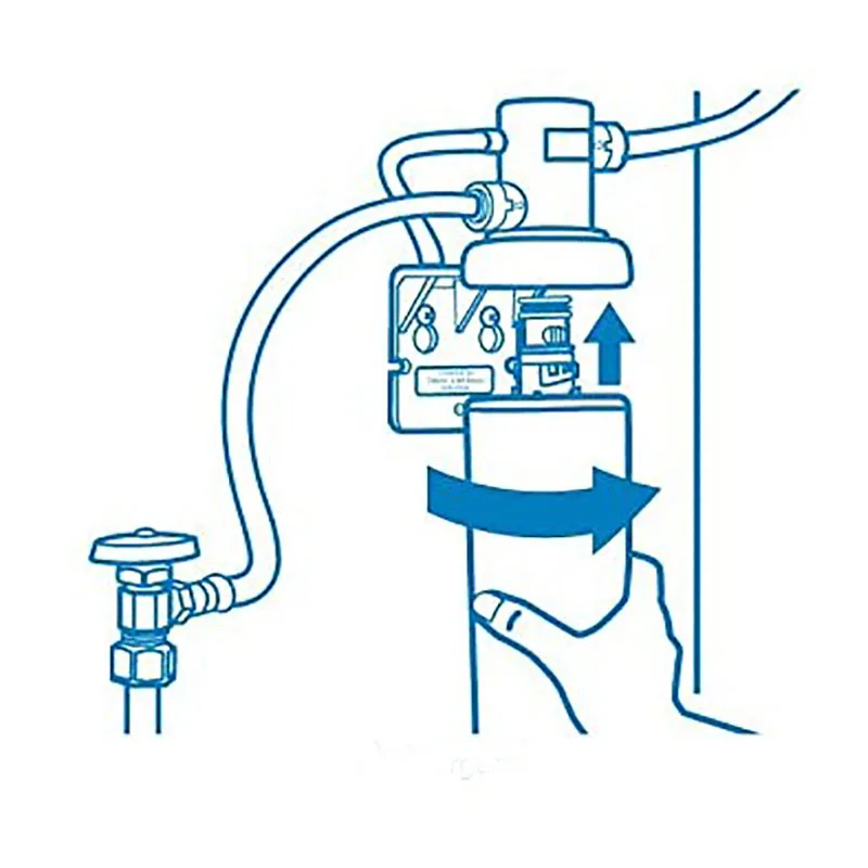 3us-pf01 Waterfiltratie Filter Vervanging Voor Onder Gootsteen 3us-pf21, 3us-max-F 01H, Delta Rp78702, Manitowoc K-00337, K-00338