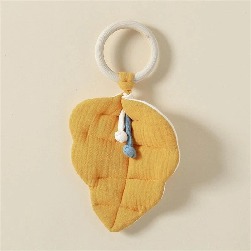 J15U لعبة أطفال لحاف للأطفال على شكل ورقة شجر هدية لحديثي الولادة هدية للأولاد والبنات #4