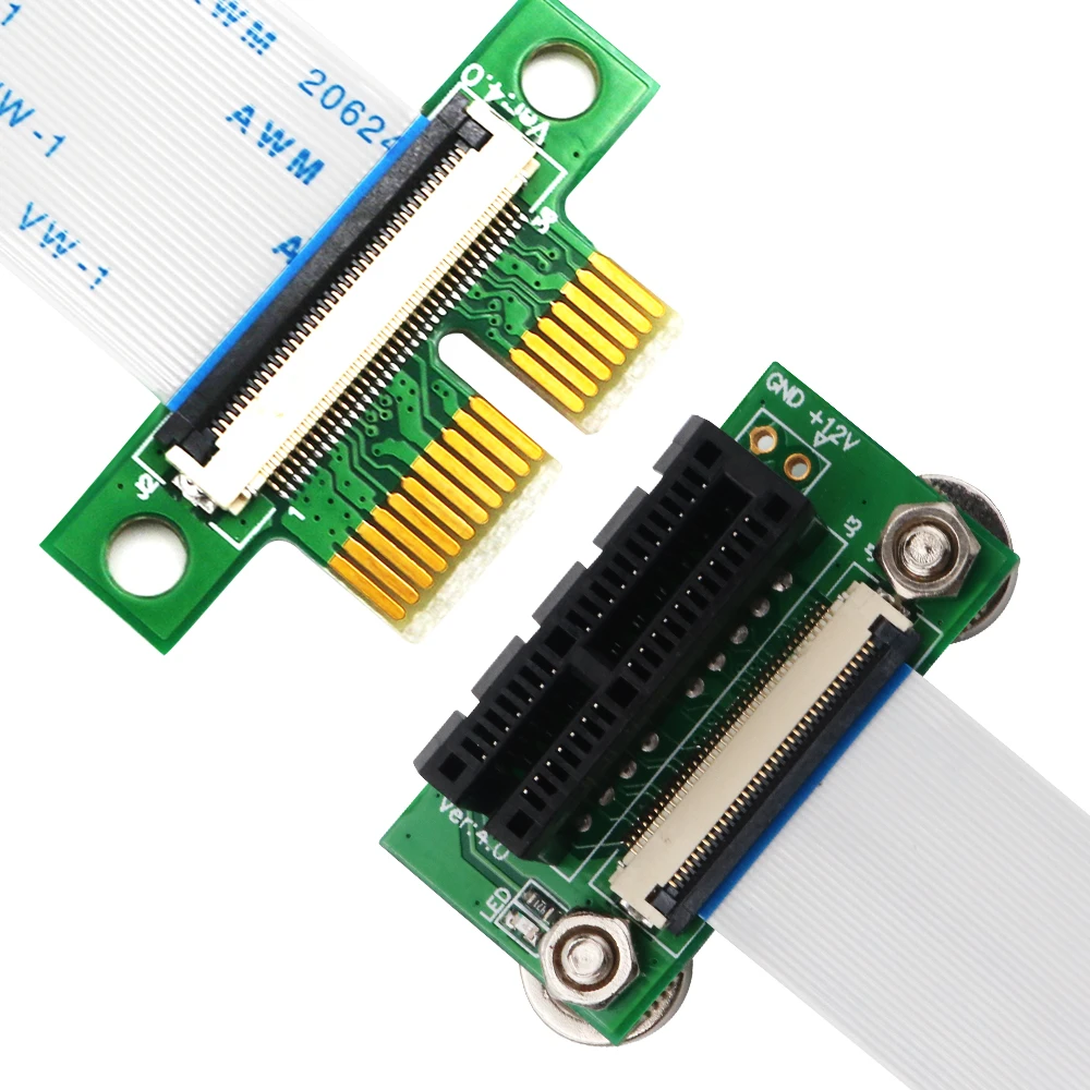 Câble d'extension PCI-e 36 broches avec LED d'alimentation 3.3v et pied magnétique, Version améliorée