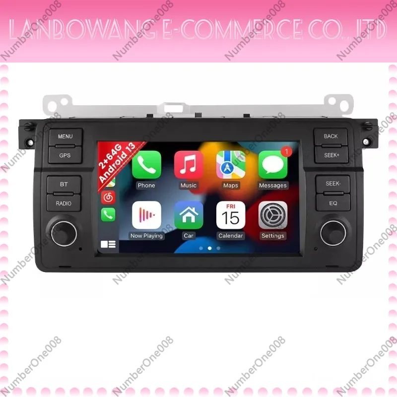 Large Screen Car GPS Navigation With Carplay Reverse Image All In One Special For BMW 1998-2006 E46
