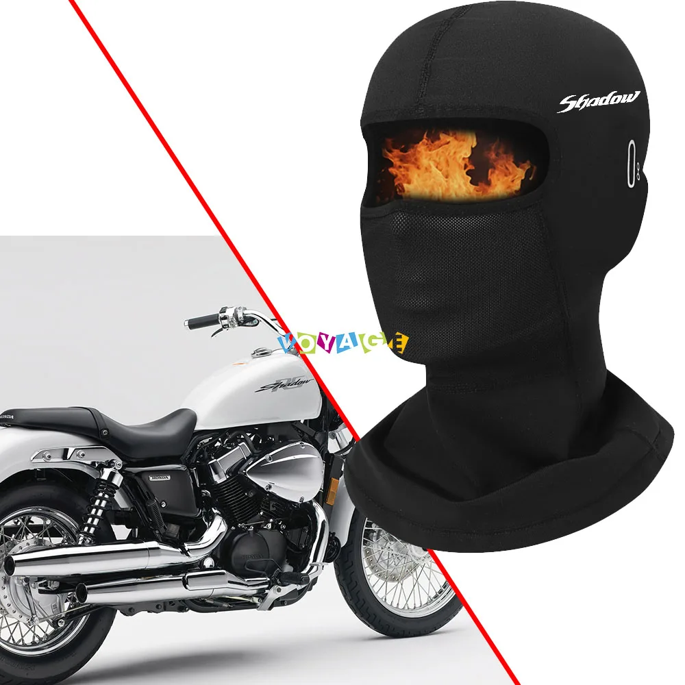 For Honda Shadow VT 400 600 750 1100 VT400 VT600 1300 Neck Full Face Mask Windproof Dustproof Face Shield Motorcycle Accessories