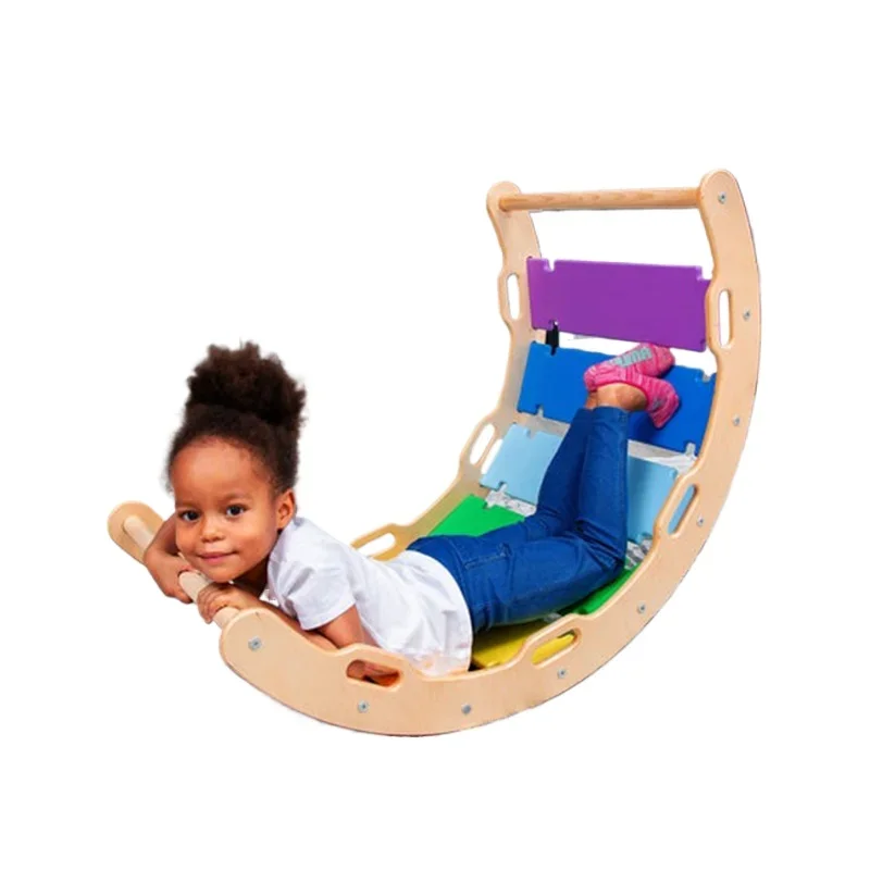 Children's rocker climbing frame toy climbing arch rocking board chair child pickpocket indoor children's lounge chair