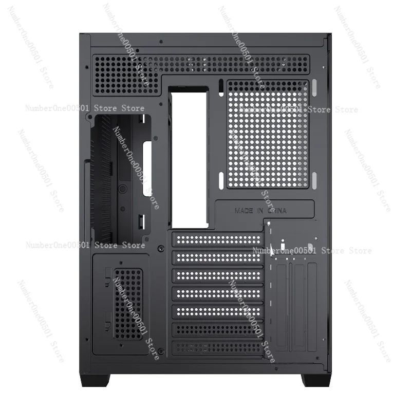 

ATX Panoramic PC Case Supports 360 AIO BTF Design Fits 40cm GPU DIY Gaming Build
