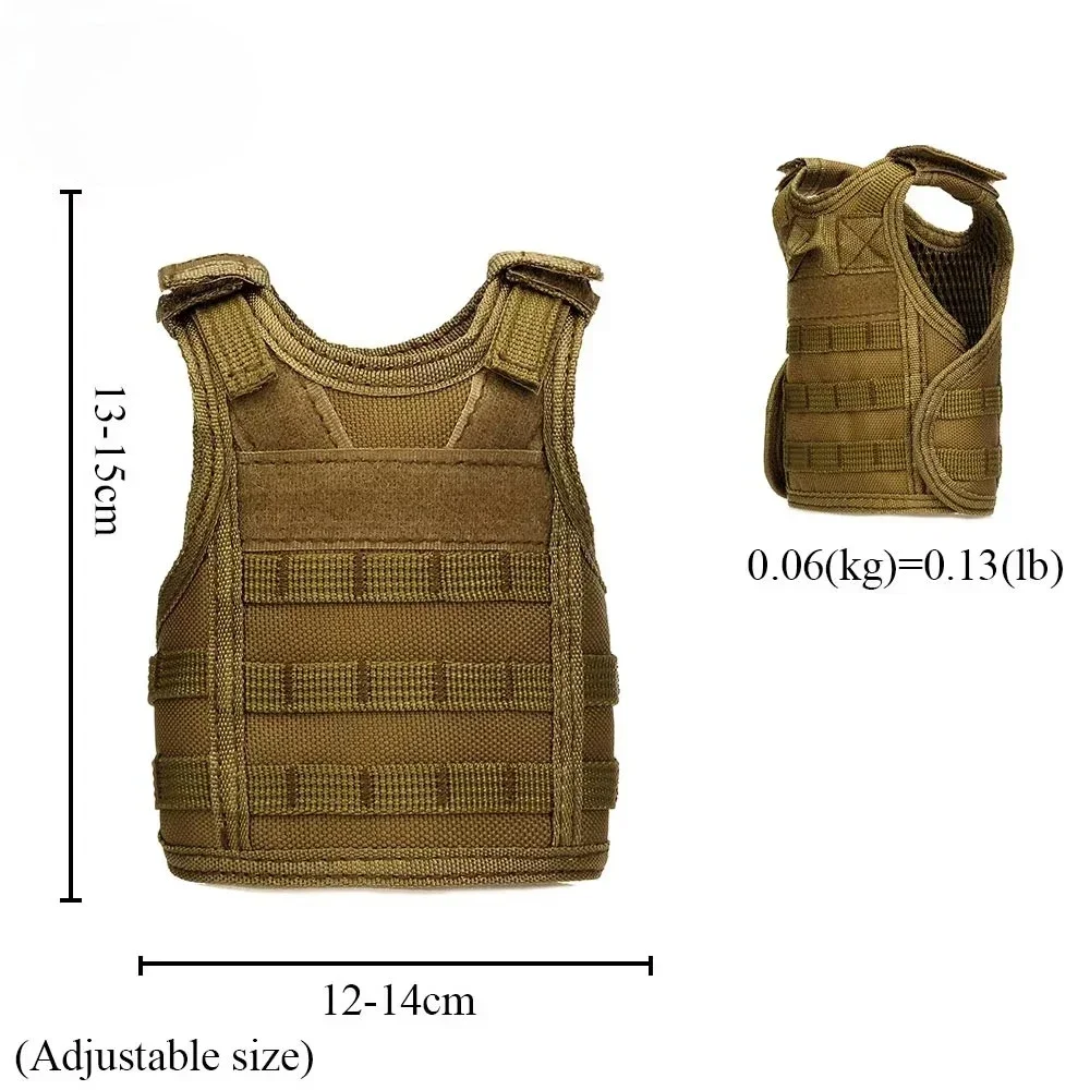 1PC Outdoor Multifunctional Tactical Beer Bottle Lid Beverage Bottle Vest DIY Drink Decoration Tactical Bottle Vest Lid