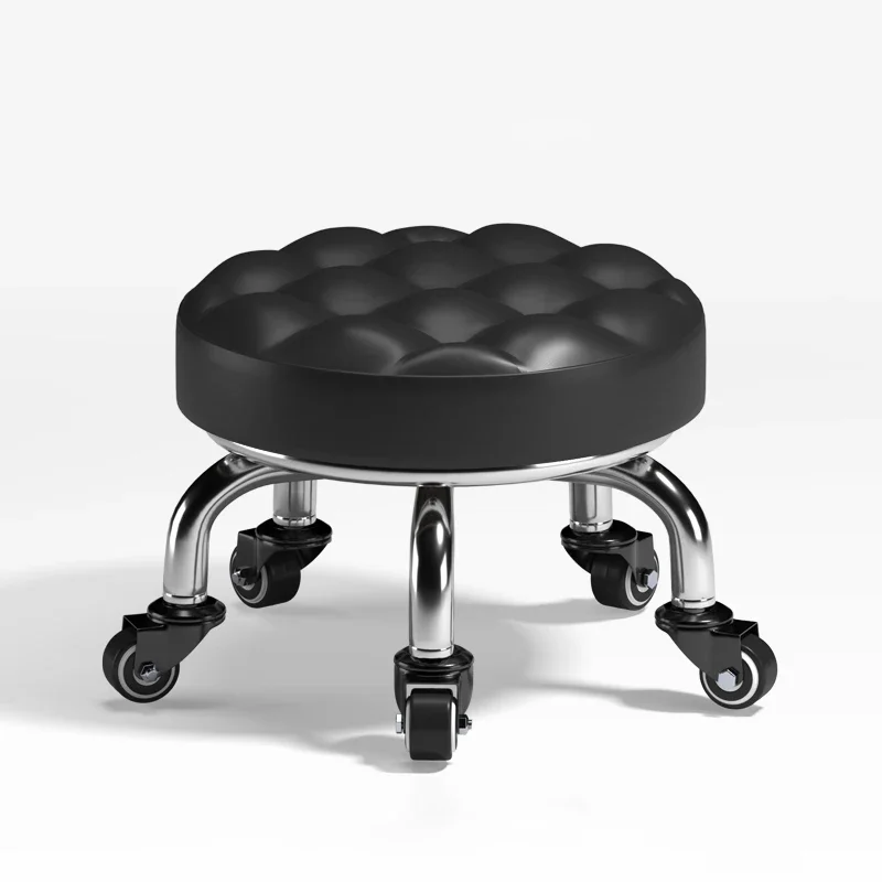 

Modern Beauty Salon Chairs Manicure Chair Home Furniture Pulley Low Stool Pedicure Chair Creative Universal Wheel Small Stools