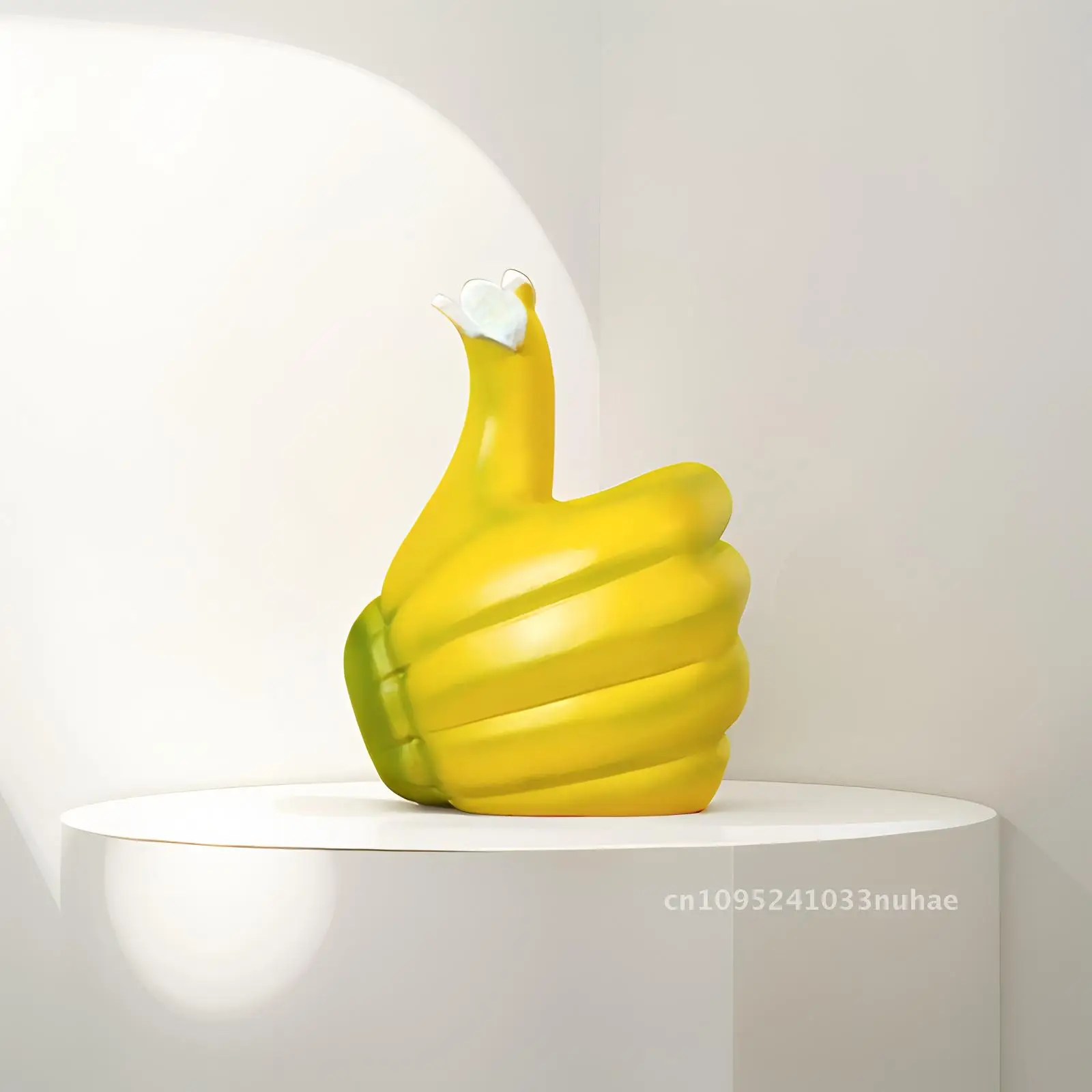 الحرف الراتنج الحلي الإبداعية الموز ملهمة الإبهام الثناء لفتة تمثال الزخرفية #4