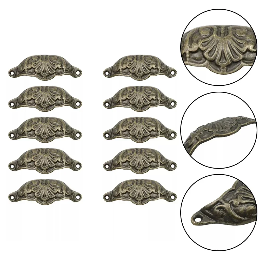 Ersetzen Sie gebrochene Griffe, Bechergriffe, kleines und exquisites Design, verschleißfestes Antik-Messing-Finish, einfache Installation