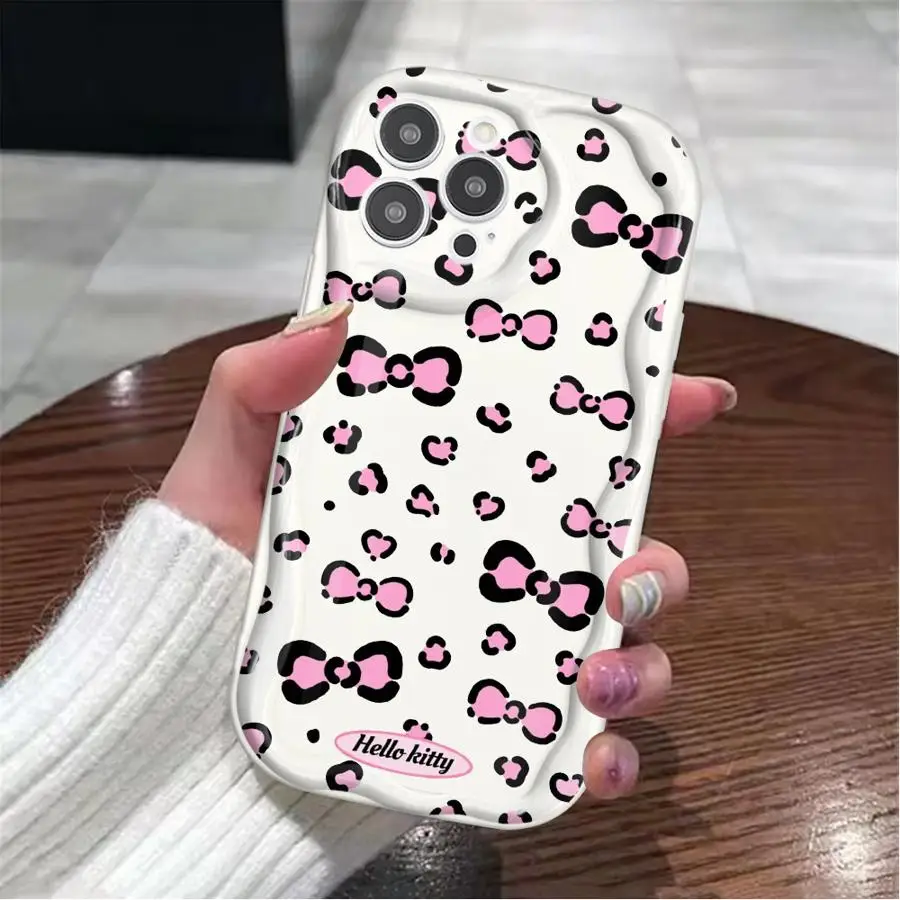 Sanrio Hello K-Kitty Phone case for iPhone 16 15 13 12 11 14 Plus Pro ProMax XS X XR Max 7 8 Plus funda case