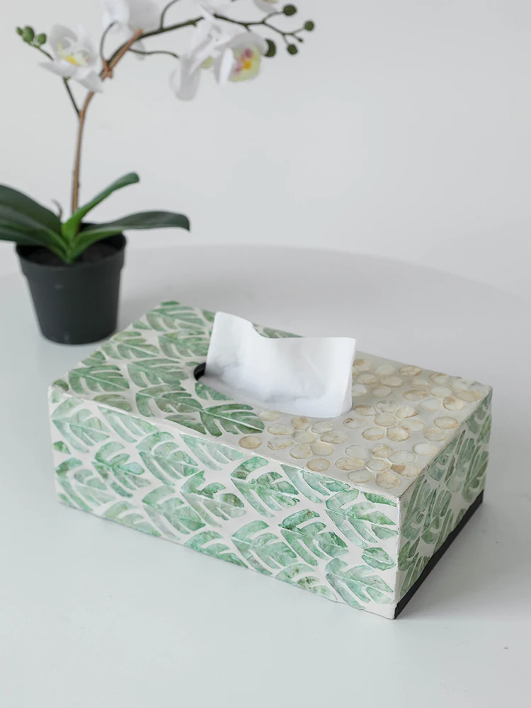 

l ell Decorative Tissue Box Living Room Coffee Table Ornament Storage Box Home Creative Napkin Der Box
