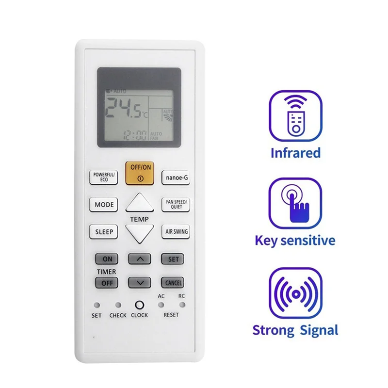 AA60-2X Panasonic A75C18090 에어컨 리모컨용 A75C18090 AC 리모컨 교체