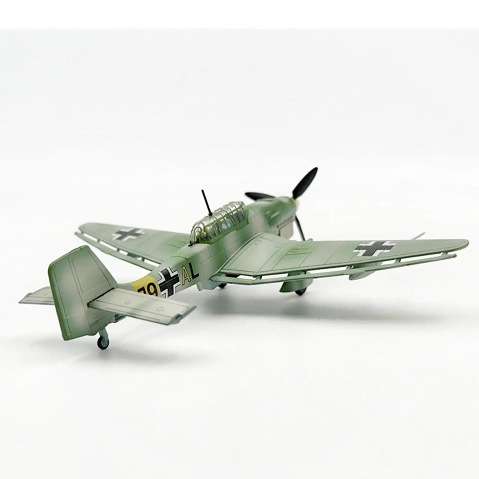 Alloy 1/72 JU-87B Diecast Model Ornament Aircraft Model for Office Bookshelf TV Cabinet Livingroom Decorations