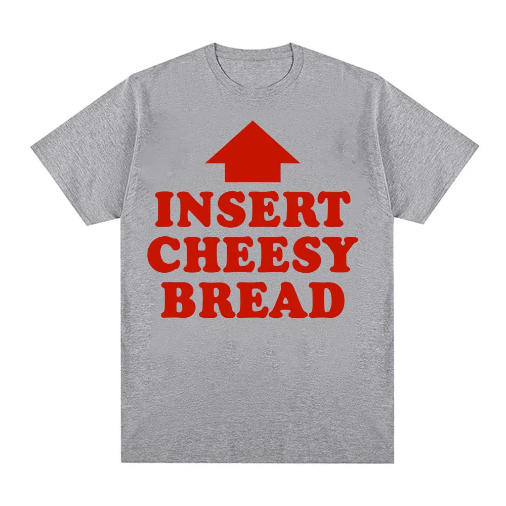 Śmieszna koszulka damska z nadrukiem graficznym memu o pieczywie z serem, modna, vintage, z krótkim rękawem, wygodna, codzienna odzież.