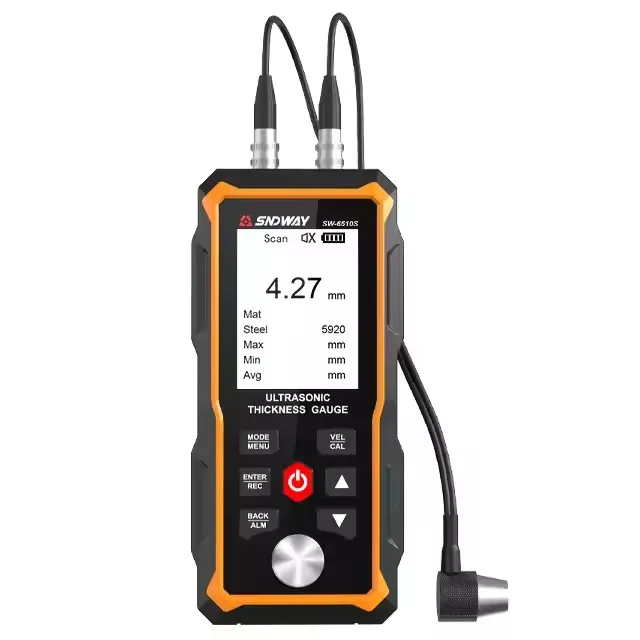 

Sndway SW-6510S Ultrasonic Thickness Gauge Plastic Glass Ceramics Metal Steel Plate Stainless Steel Pipe Wall Thickness Tester