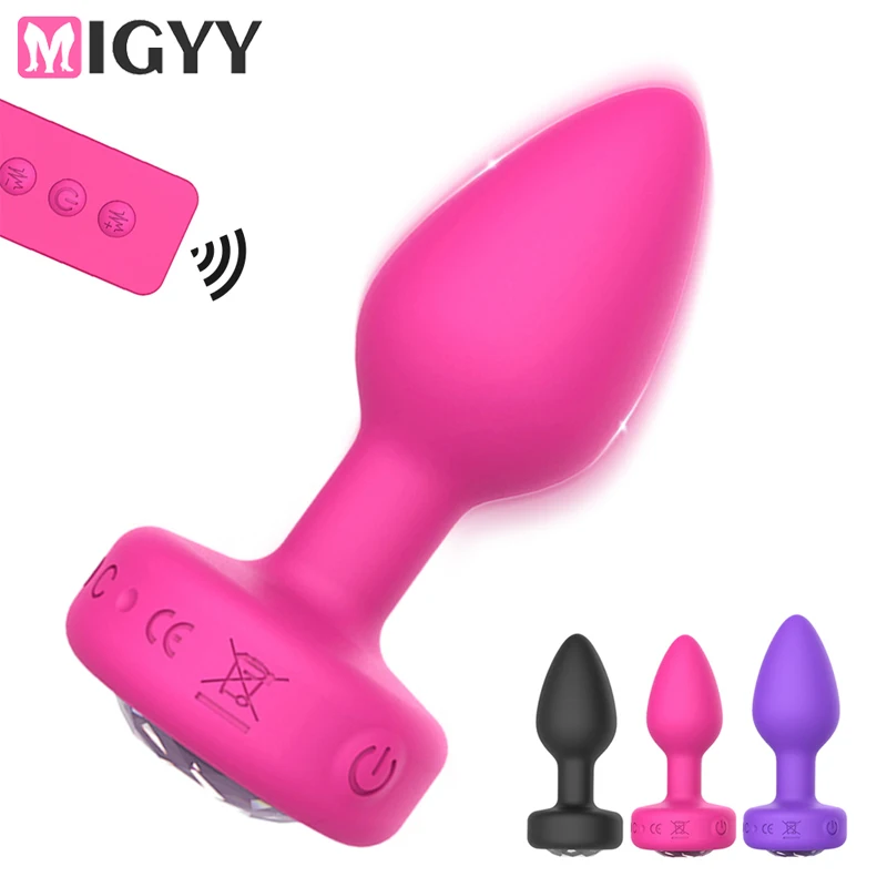 10 Vibration Modes Anal Butt Plug Vibrators Wireless Remote Controller Anal Plug Male Prostate Massage Adult Couple Sex Toys