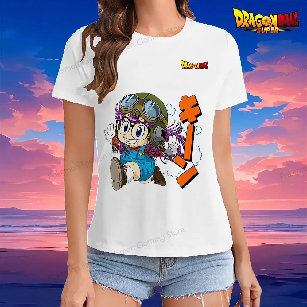 Kakarotto Dragon Ball Women's T-Shirt Anime Woman Clothing XS-3XL Street Wear O Neck Short Sleeve Tee Y2k Summer 2024 Kawaii