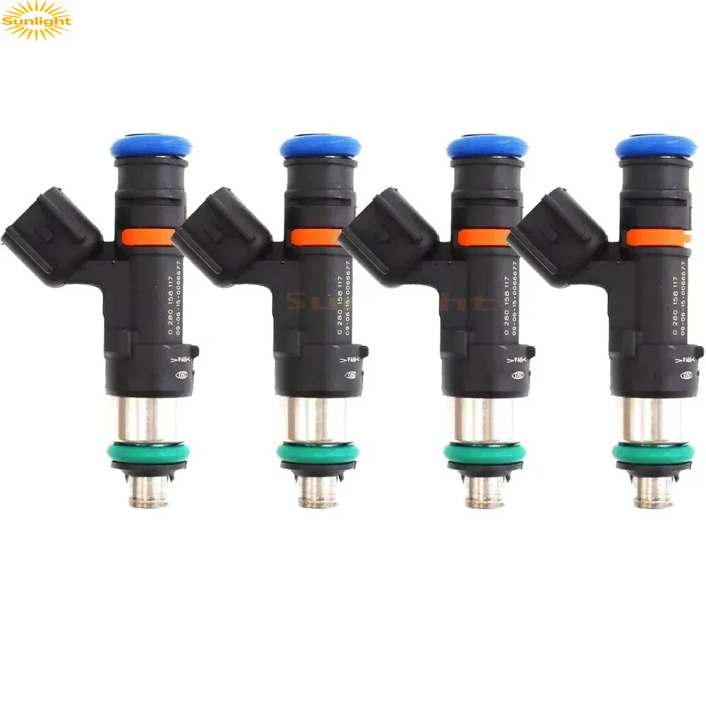 4 Pieces 550cc 52lb EV14 New Fuel Injectors For Bosc-h 0280158117 OEM