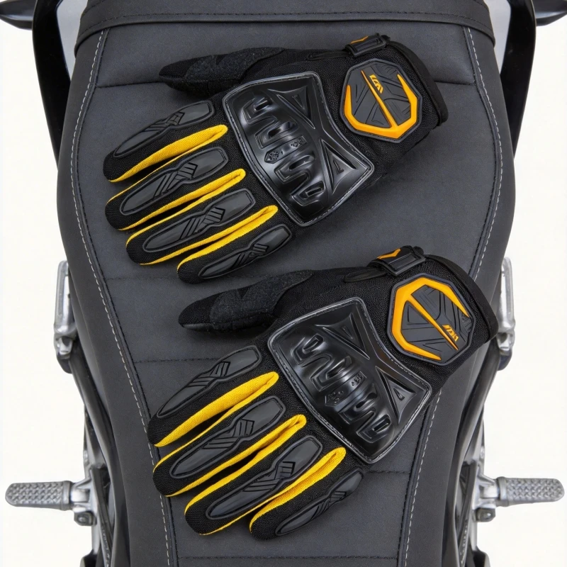 

Мотоперчатки JCAA: дышащие, летние, полнопалые, нескользящие, износостойкие, с поддержкой сенсорных экранов, для мотокросса и мотогонок