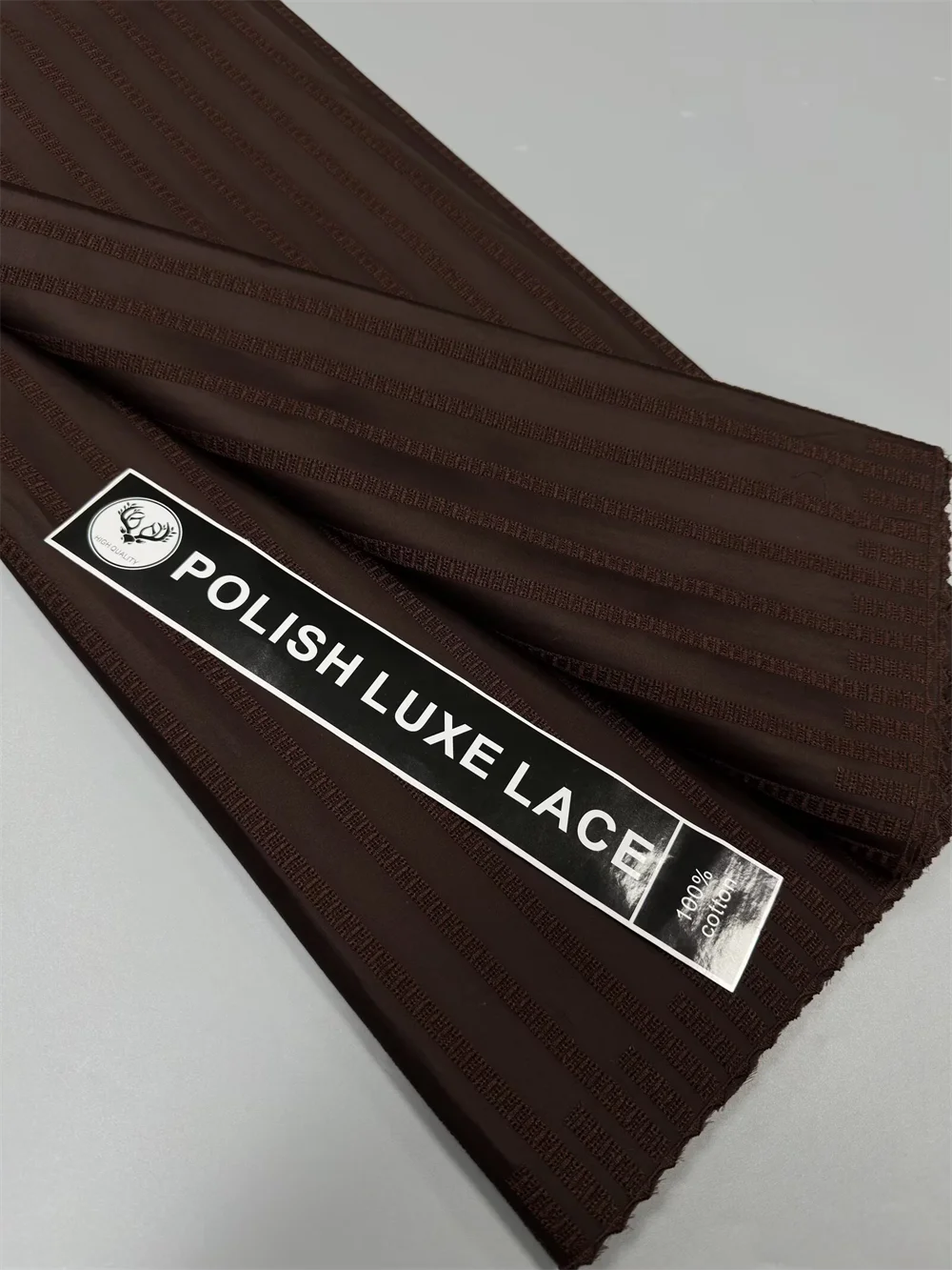Luxury 5 Yards Nigerian 100% Cotton Polish Satin Embroidery Fabric High Quality Swiss Voile Lace Material For Men Dubai Style FS