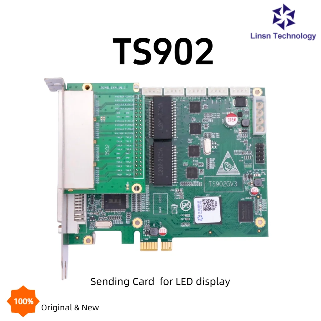 LINSN TS902 Sending Card with 4 Output Ports Support 2.6 Million Pixels for LED Display Screen