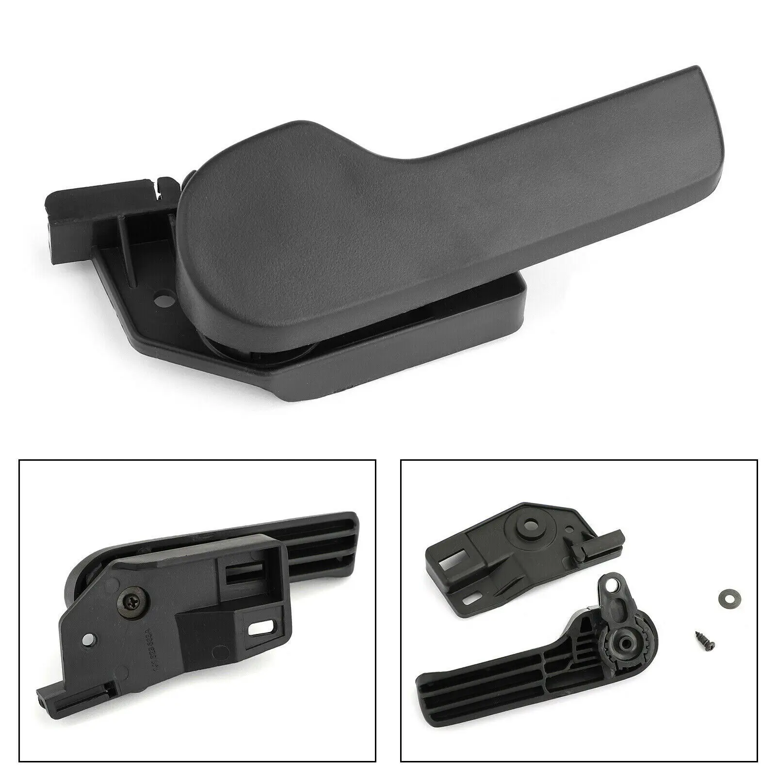 

For VW Bora Jetta Golf Polo Beetle Skoda Superb 1J1823633A 1J1823533C Lhd Black Hood Release Lever Grip Handle Holder Kit