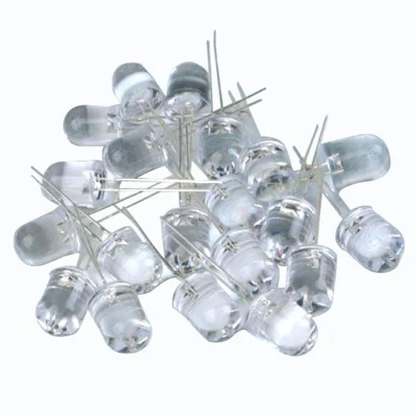 

20pcs 10Mm Ir 1-Chip Leds 850Nm 200Mw Night Vision 30 Degree Angle Low Power 1.5V-1.6V For Ir Cameras