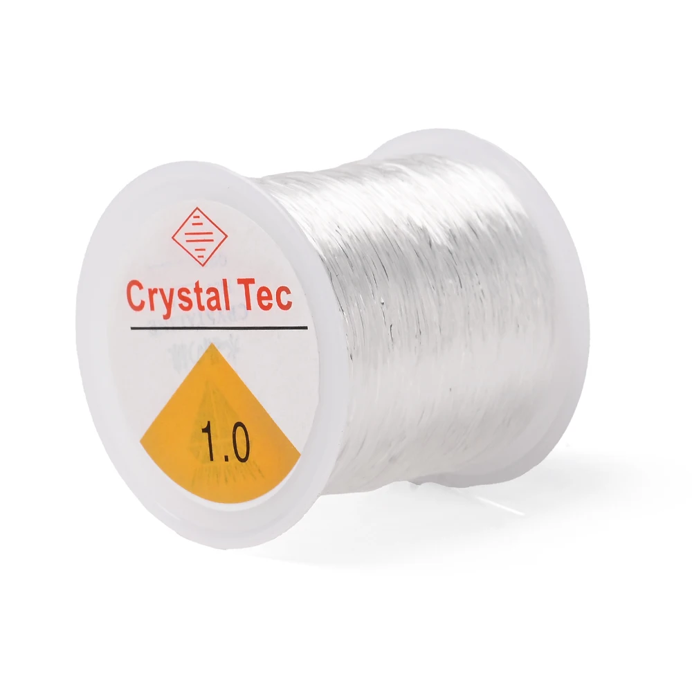 IYOE 0.5-1.5 مللي متر حبل مرن سلسلة شفافة مطاطا الموضوع لصنع المجوهرات سوار ذاتي الصنع قلادة مطرز اكسسوارات