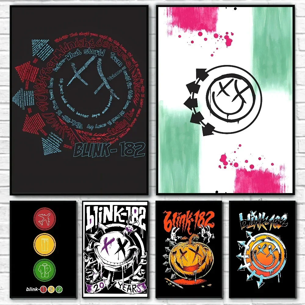 Affiche de bande Punk célèbre BLINK-182, 1 pièce, papier imprimé, maison, salon, chambre à coucher, entrée, Bar, café, peinture artistique, décoration