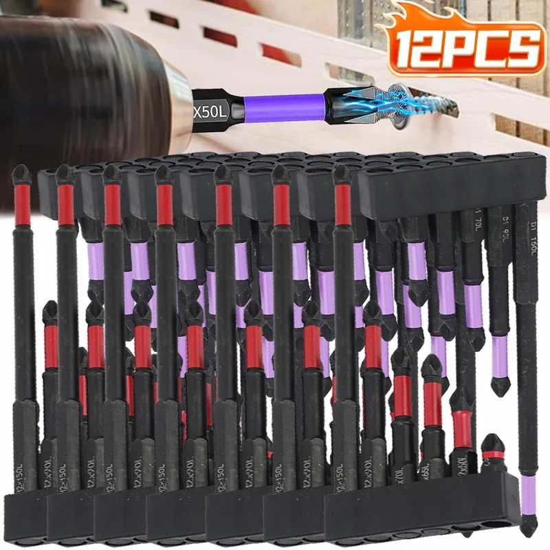 

Противоскользящие противоударные биты Phillips, магнитные отвертки из легированной стали, устойчивые к крестообразным шлицем, электрические наконечники с шестигранным хвостовиком