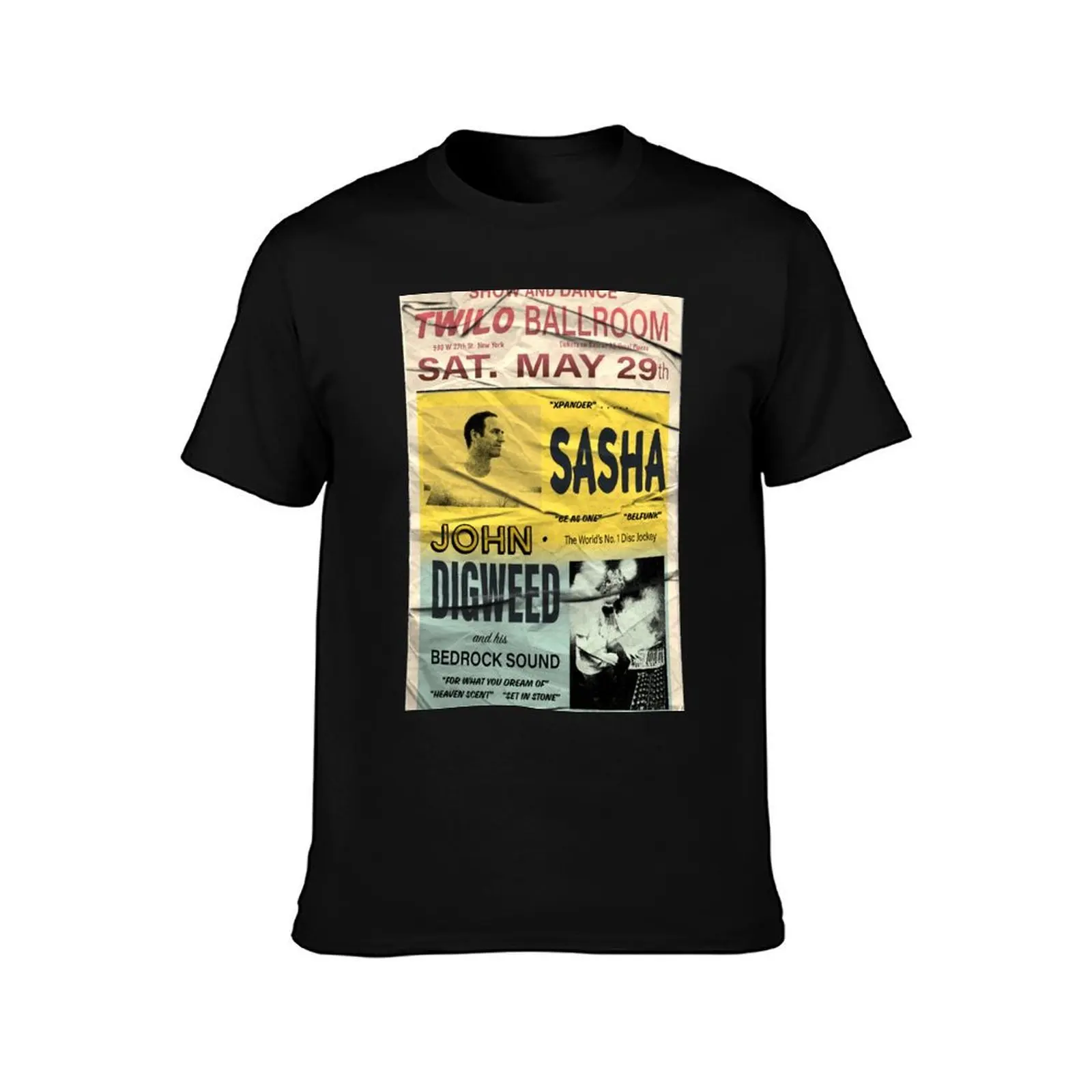 Sasha and John Digweed Twilo Retro Poster T-Shirt anime t shirts for man T-Shirt