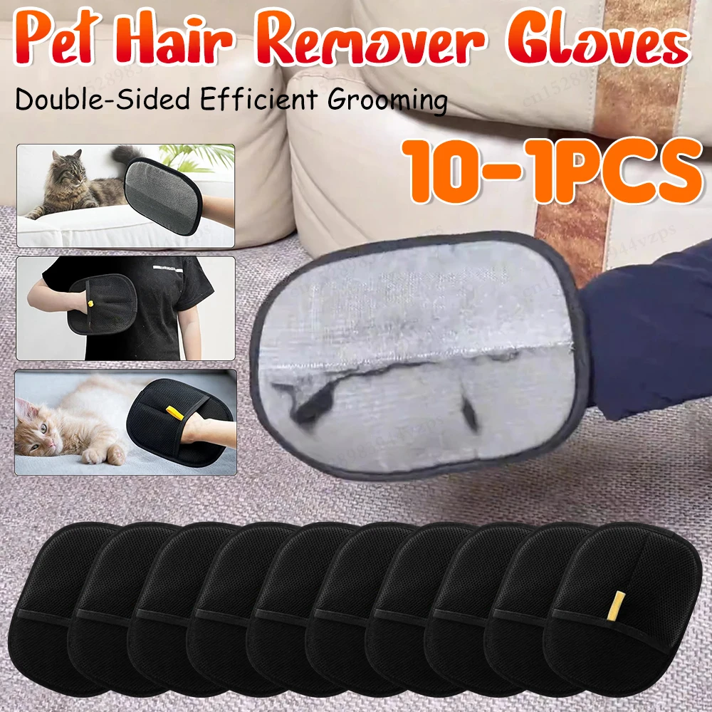 Pet Elektrostatische Haar Entfernung Handschuhe Hund Katze Haar Entfernung Pinsel Handschuhe Haar Klebe Handschuhe Teppich Kleidung Haar Reinigung Pinsel