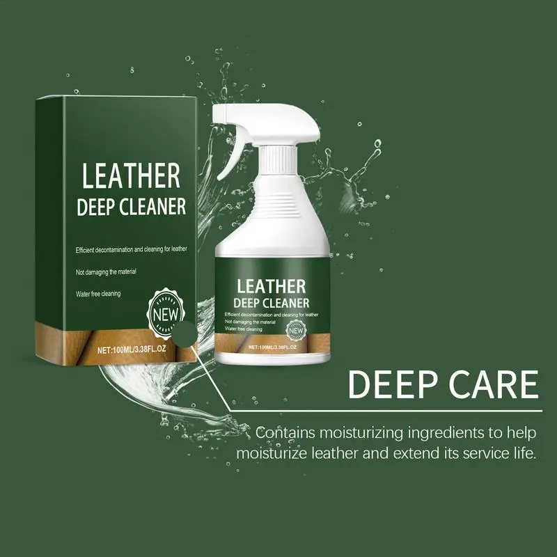 Leather Car Seat Cleaner Cleans Conditions And Restores Leather Leather Deep Cleaner 100ml Conditioner For Furniture Restore &