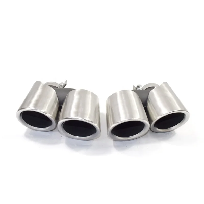 SYPES Wholesale high quality 304 stainless steel exhaust tip for 2019-2021 95B GTS petrol car Macan exhaust  muffler pipes tail