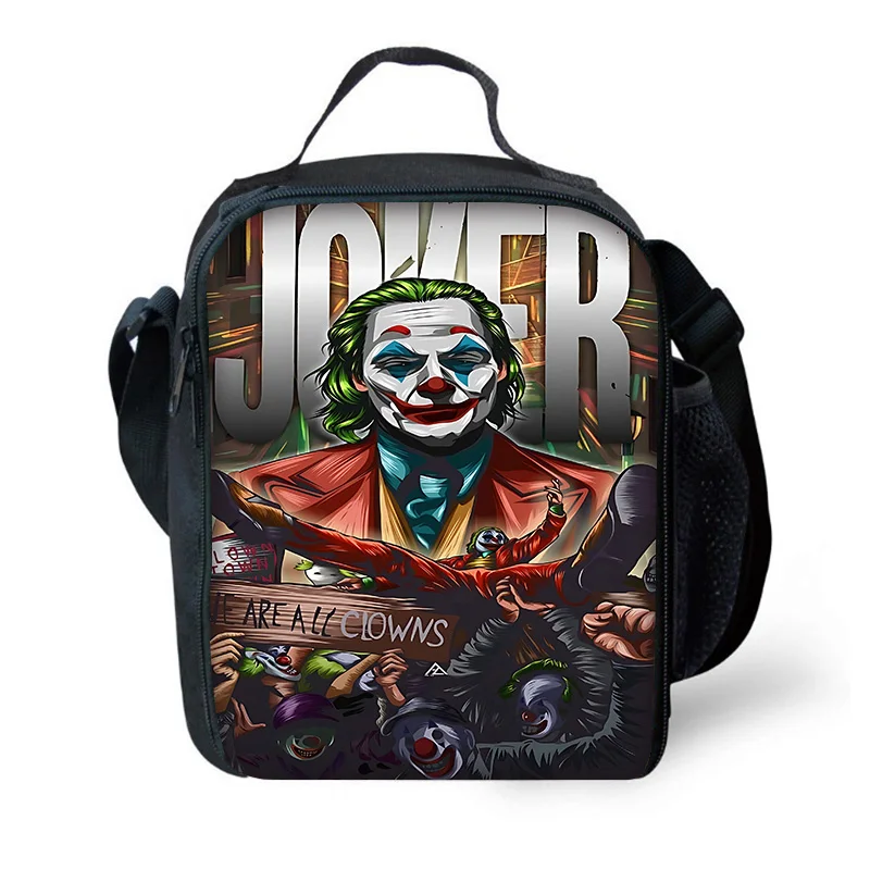 

Crazy Evil Horror Child Large Capacity Bag for Boy and Girl Student J-JokerS Outdoor Picnic Resuable Thermal Cooler Lunch Box