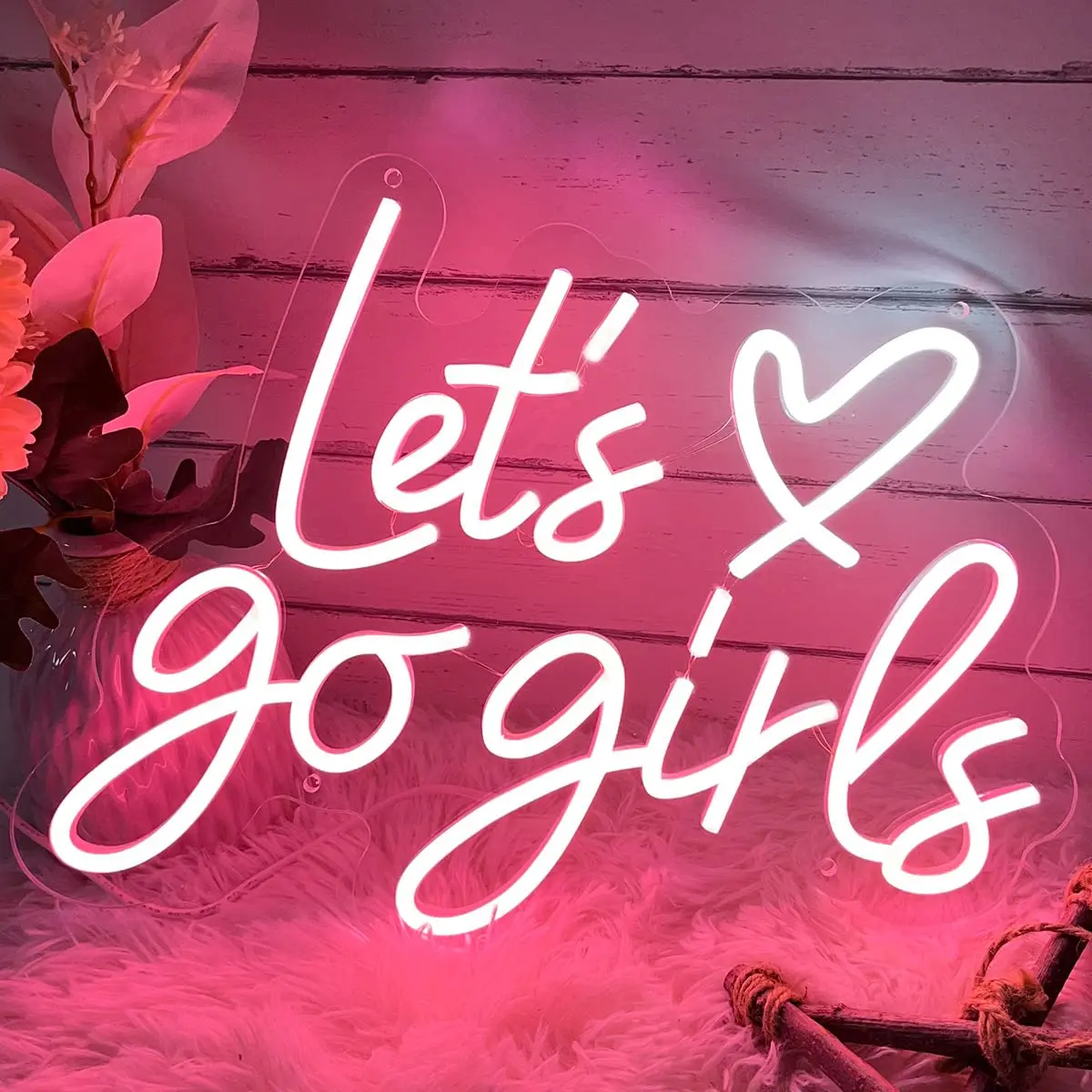 

Неоновая вывеска Lets Go Girl для декора стен, спальни, украшения для свадебной вечеринки с днем рождения, светодиодное имя, бизнес-подарок для девочек и женщин
