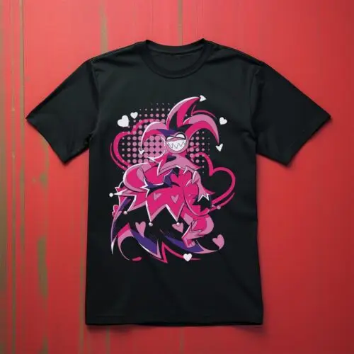 Mammon Cute Heart shirt adults anime tv show t-shirt Animated Hotel Musical Top