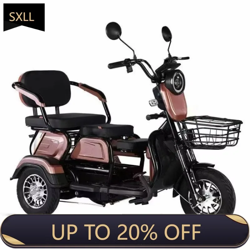 

SXLL Дешевый трехколесный велосипед по заводской цене, семейный электрический велосипед, 3-местный дистанционный электрический трехколесный велосипед