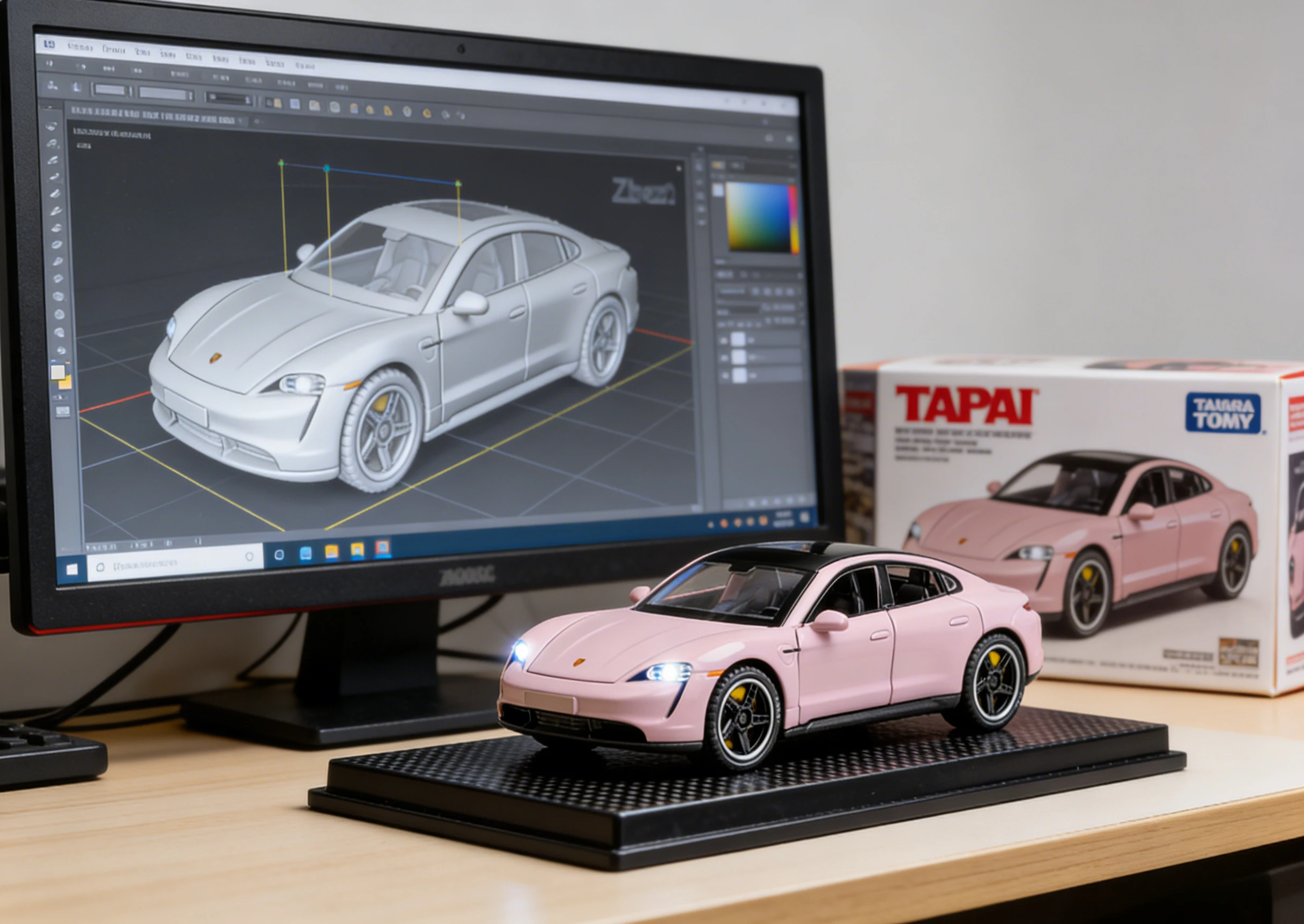 

1:32 Scale Taycan Alloy Diecast Cars Models Toys with Sound Light Vehicles Rubber Tire Car Collection Model for Boys Gifts