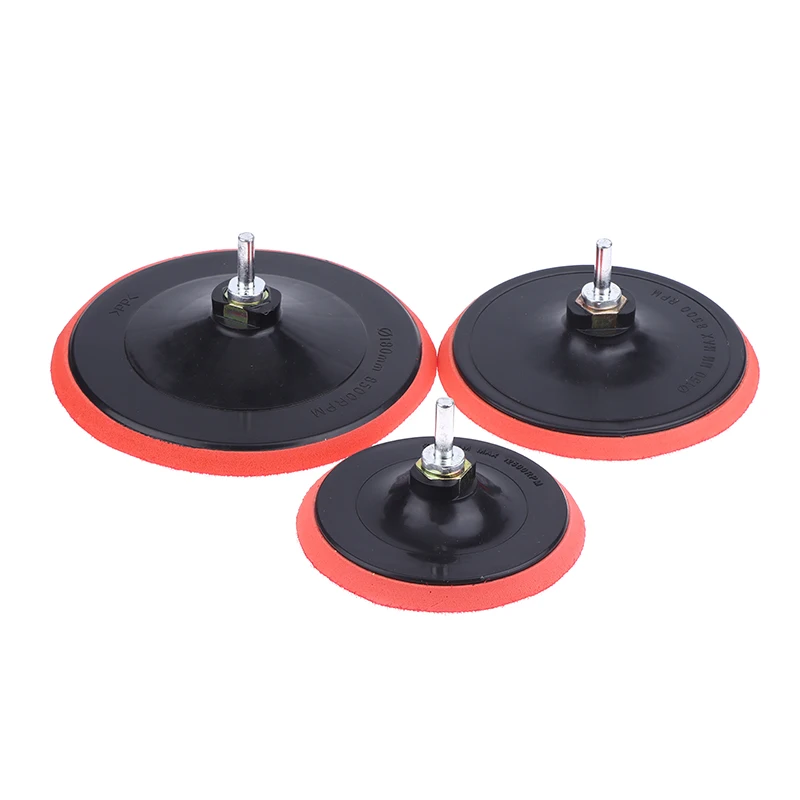 3/4/5 Inch Foam Plastic Backing Pad Sanding Disc Backer Thread Polishing Sanding Backer Plate For Angle Grinder Sander Tools