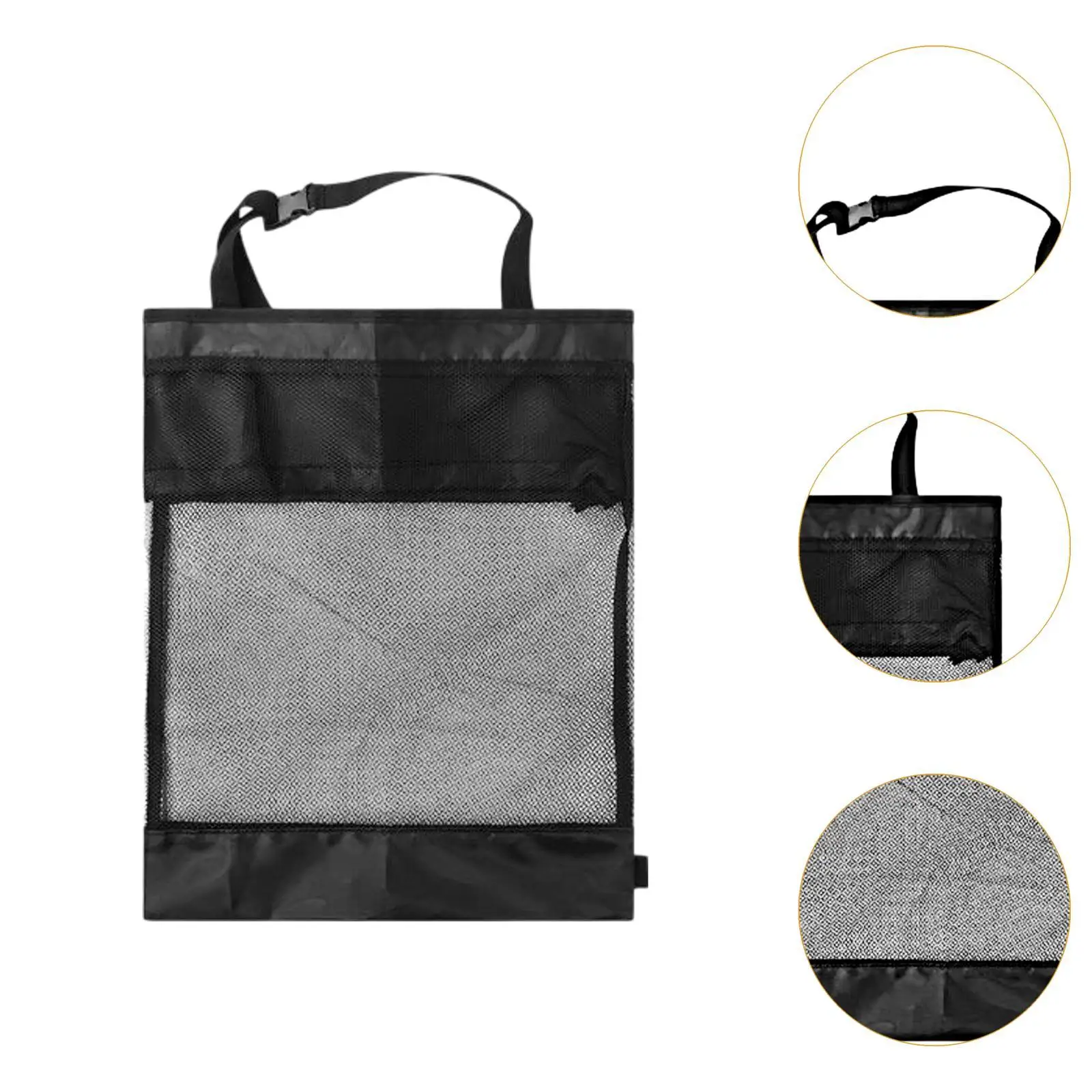 Push Cart Backside Mesh Bag Spacious Polyester Golf Organizer with Drawstring for Sports Outdoors Rounds