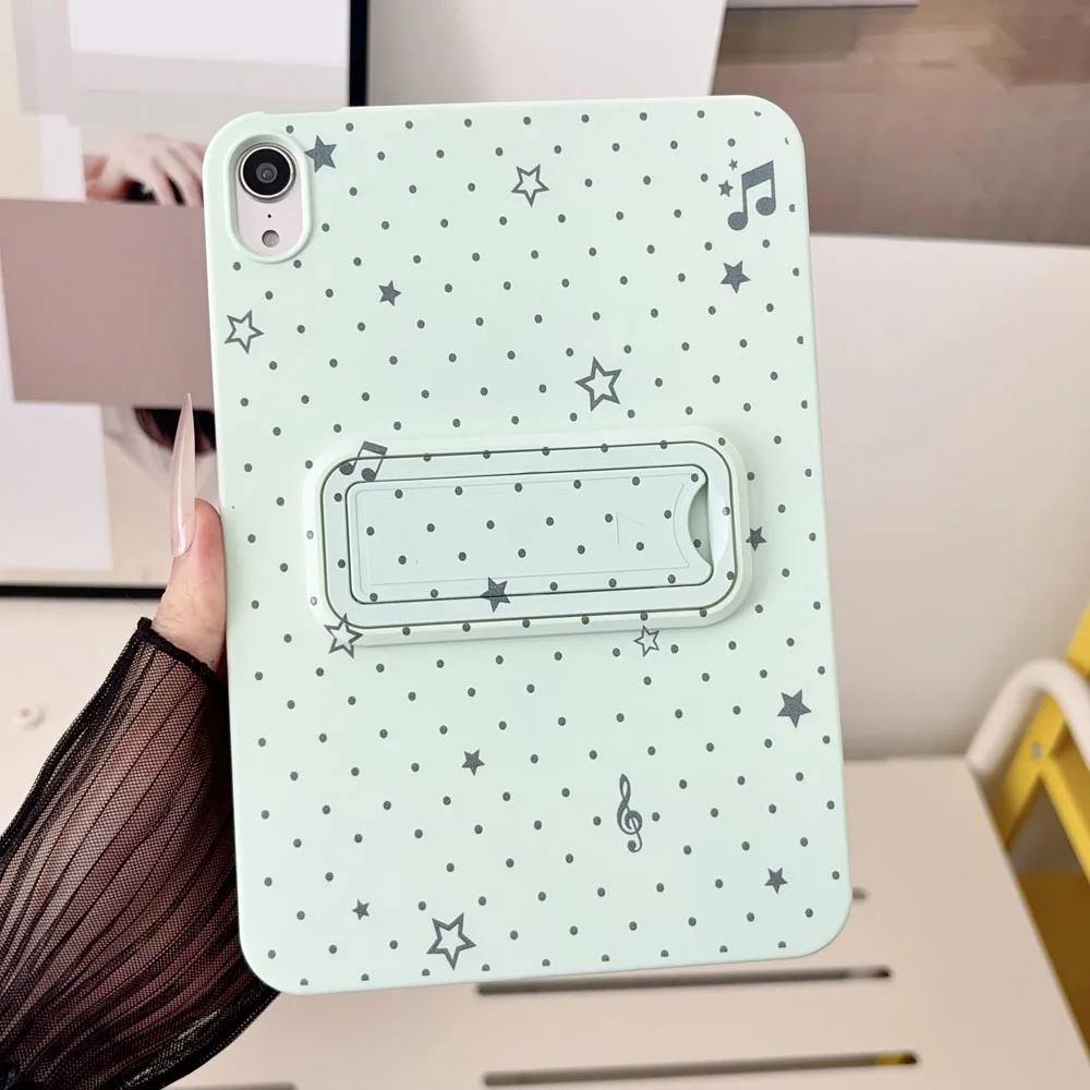Cute Cartoon Printed TPU Case For iPad 11th 12th A19 Case 10th Gen With Stand Cover for iPad Air 11 Pro 11 Air 3 4 5 10.9 10.2-D