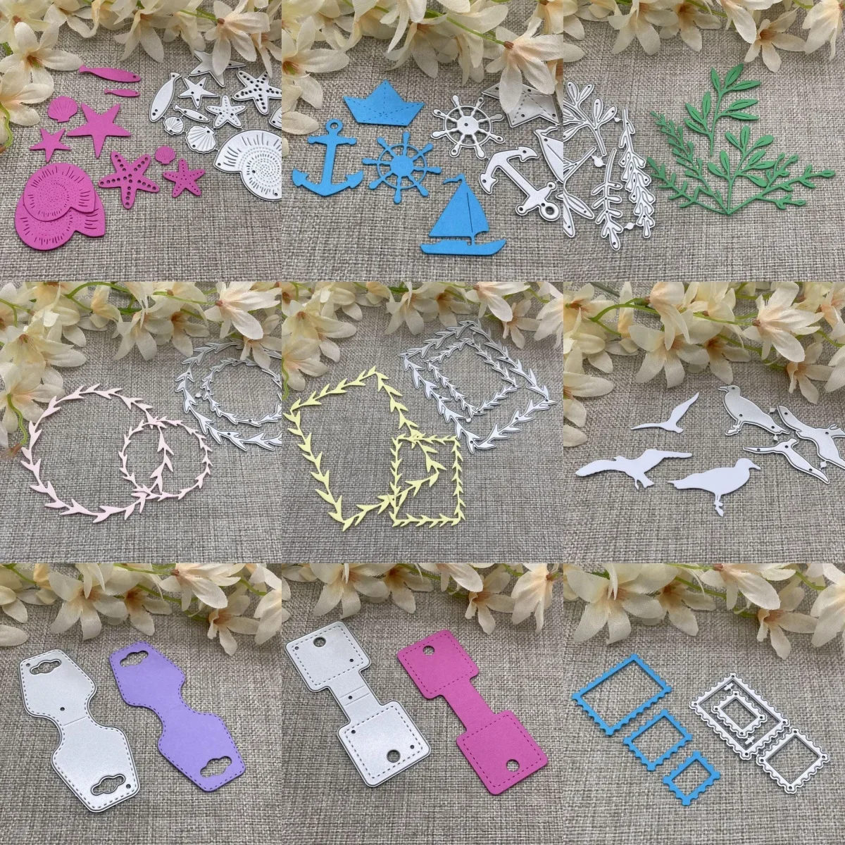 

Металлические вырубные формы-трафареты в морском стиле для скрапбукинга, декоративного рукоделия и творчества