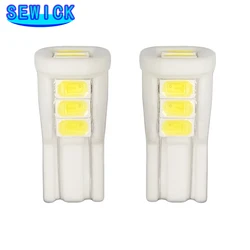 100pcs W5W T10 Ceramic 8 SMD 5630 LED LED 194 168 501 Wedge Side License Plate Light Lamp wedge parking light white DC12V