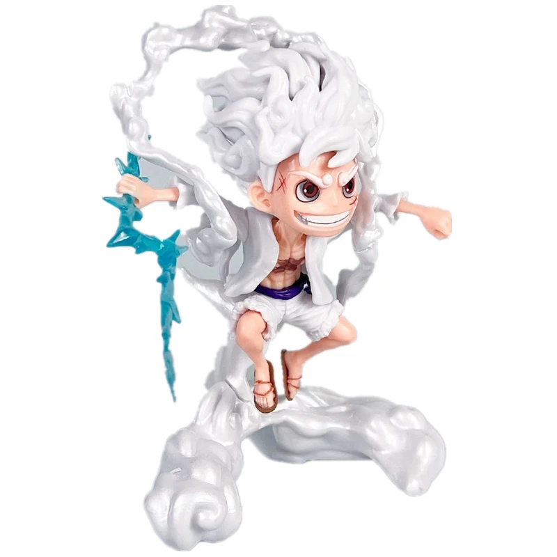 Personaje de anime de una pieza, 16cm, Dios del sol, Niga, Luffy, versión Q, estatua de pvc, modelo de muñeca móvil, colección de juguetes, regalo, adornos de muñecas