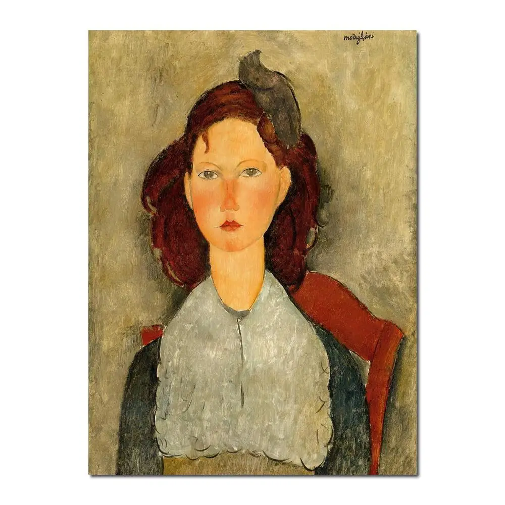 

Naked Painting modern Young Girl Seated by Amedeo Modigliani Canvas High quality Hand painted